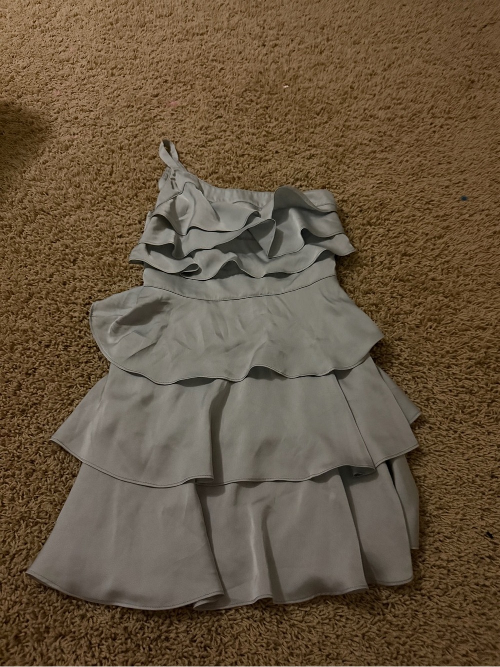 miroa sage green one shoulder dress